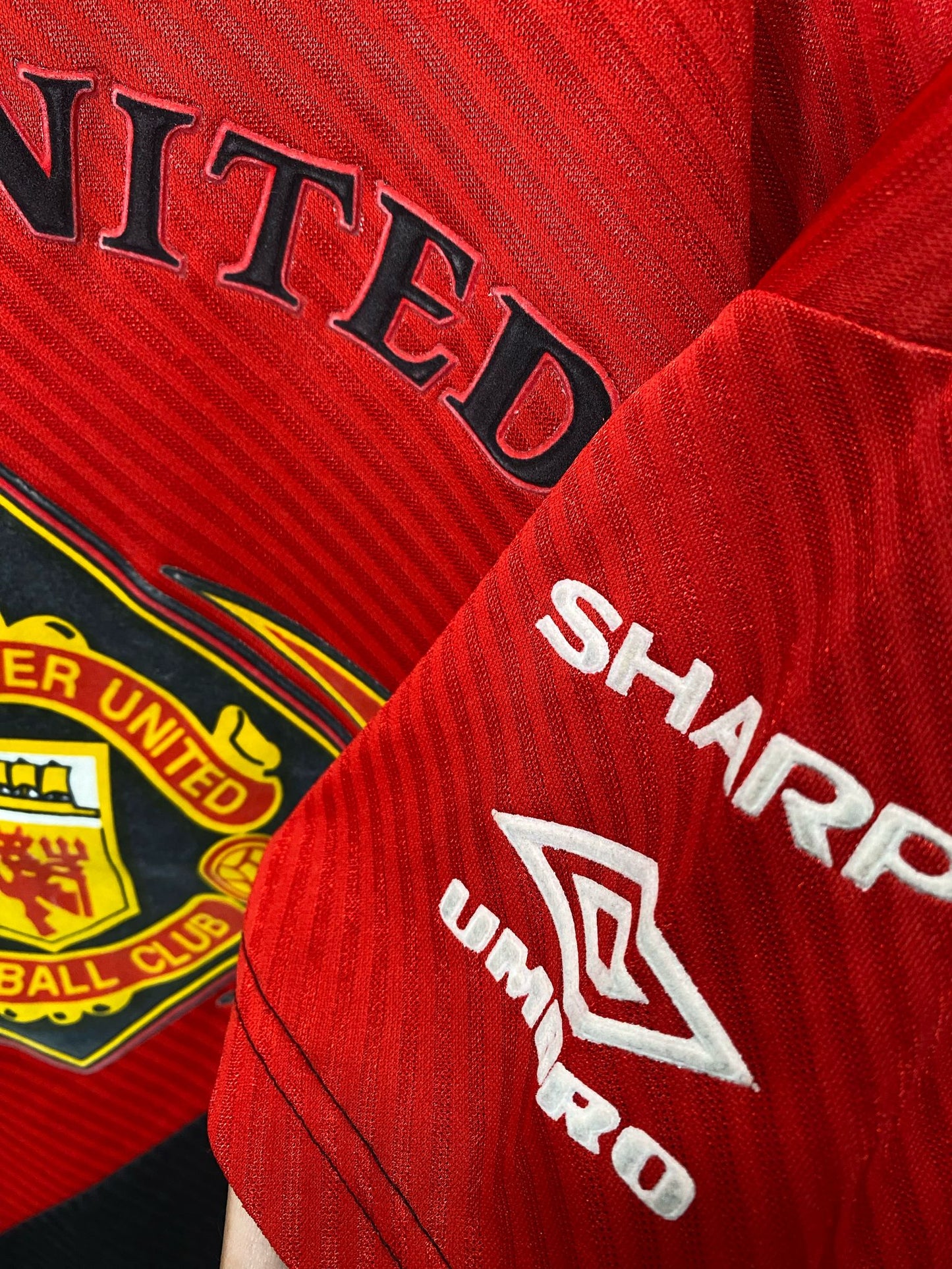 Original Manchester United 1994/96 Umbro Training Shirt - Size XL