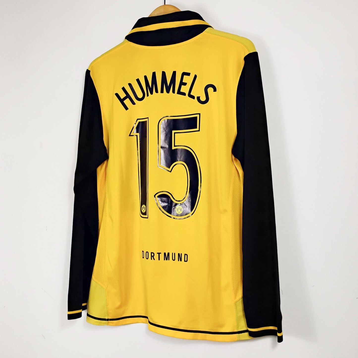 Original Dortmund 2007/08 Home - Hummels #15 Size M (Long sleeve) (Player issue)