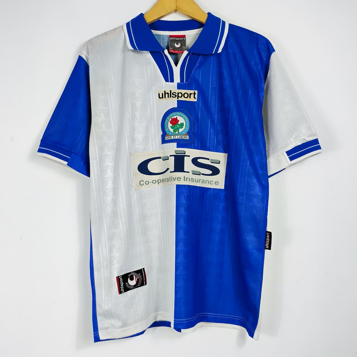 Original Blackburn Rovers 1998/99 Home - Duff #12 Size M