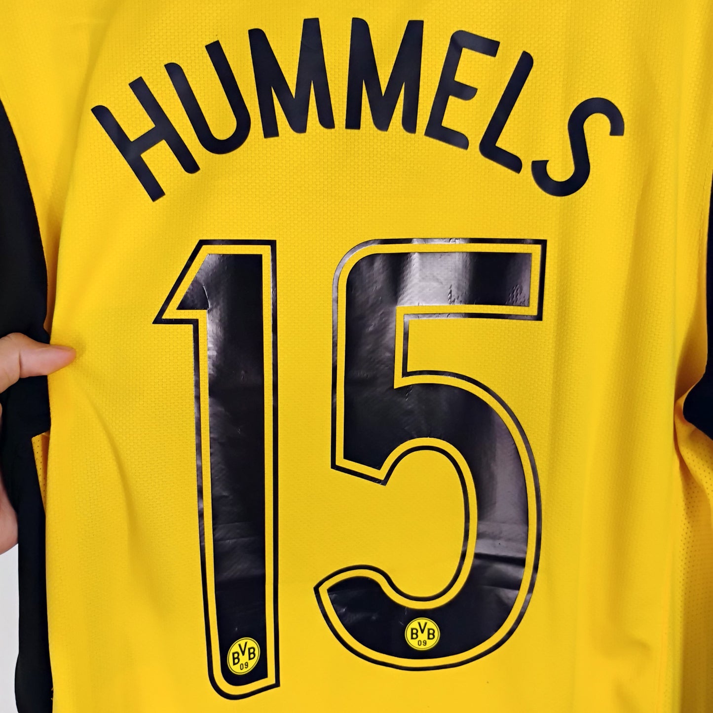 Original Dortmund 2007/08 Home - Hummels #15 Size M (Long sleeve) (Player issue)