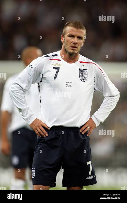 Authentic England 2007/09 Home - Beckham #7 Size L (Ls)