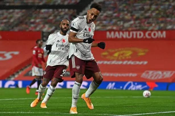 Authentic Arsenal 2020/21 Away - Aubameyang #14 Size L