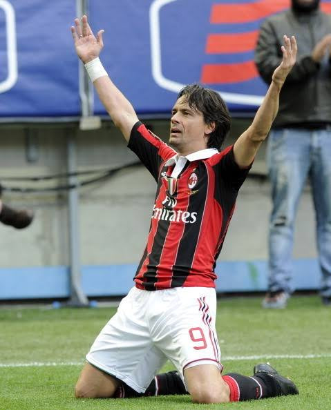 Authentic AC Milan 2012/13 Home - Inzaghi #9 Size S