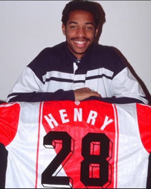 Original AS Monaco 1996/97 Home - Henry (Sponsorless) #28 Size L
