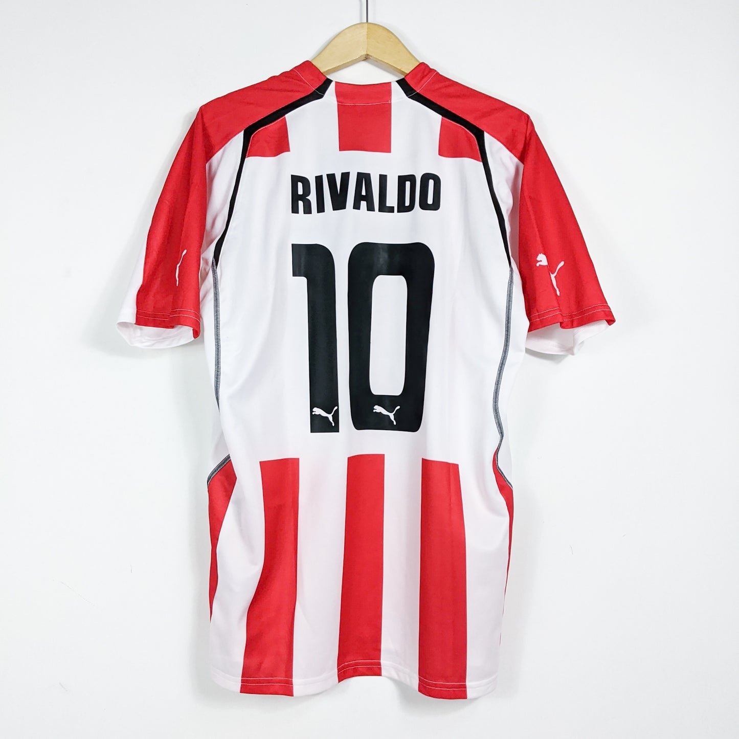 Authentic Olympiacos 2005/06 Home - Rivaldo #10 Size XL