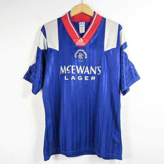 Original Glasgow Rangers 1992/94 Home - #10 Size L