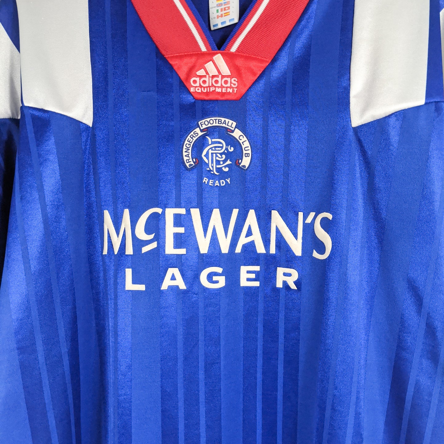 Original Glasgow Rangers 1992/94 Home - #10 Size L