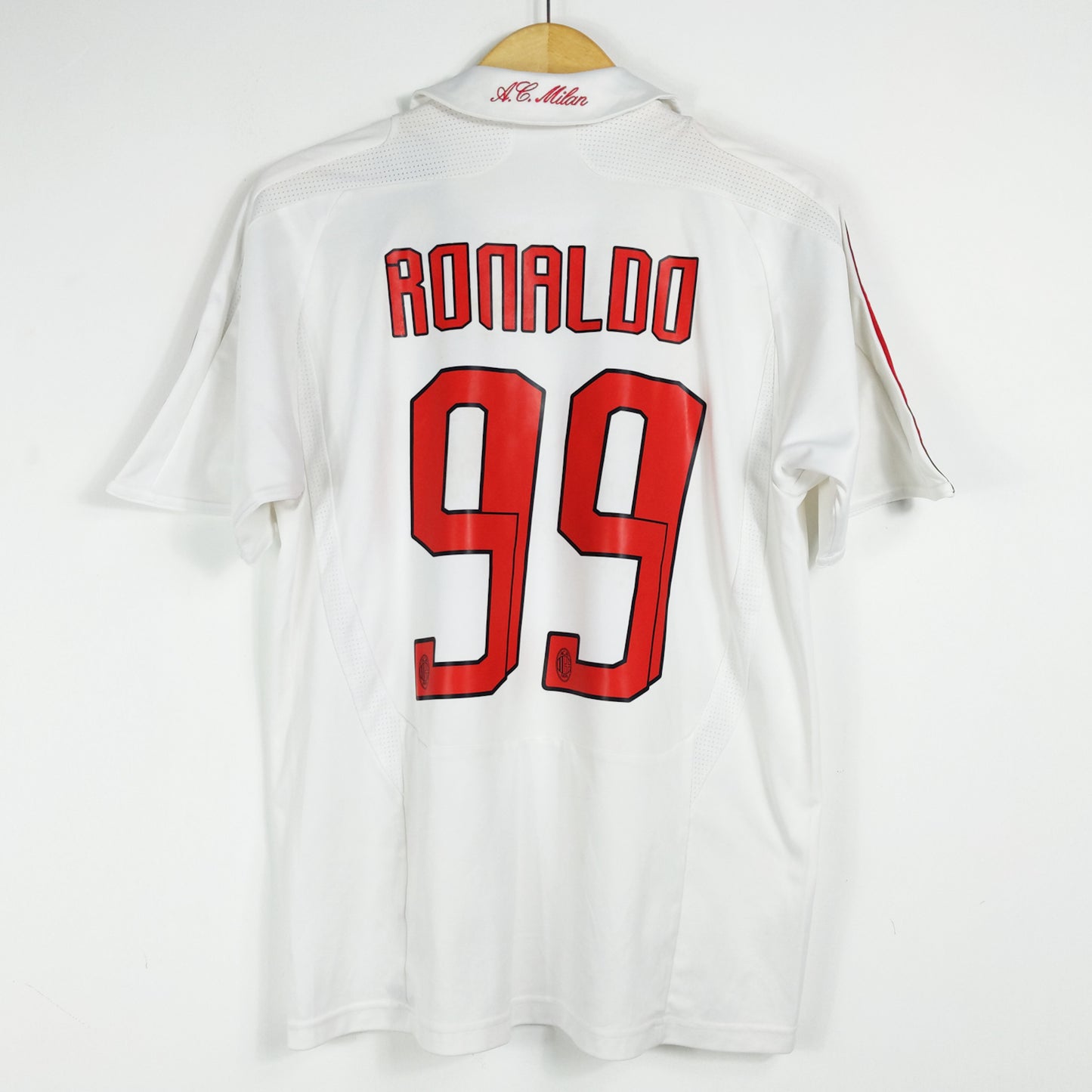 Authentic AC Milan 2007/08 Away - Ronaldo #99 Size S