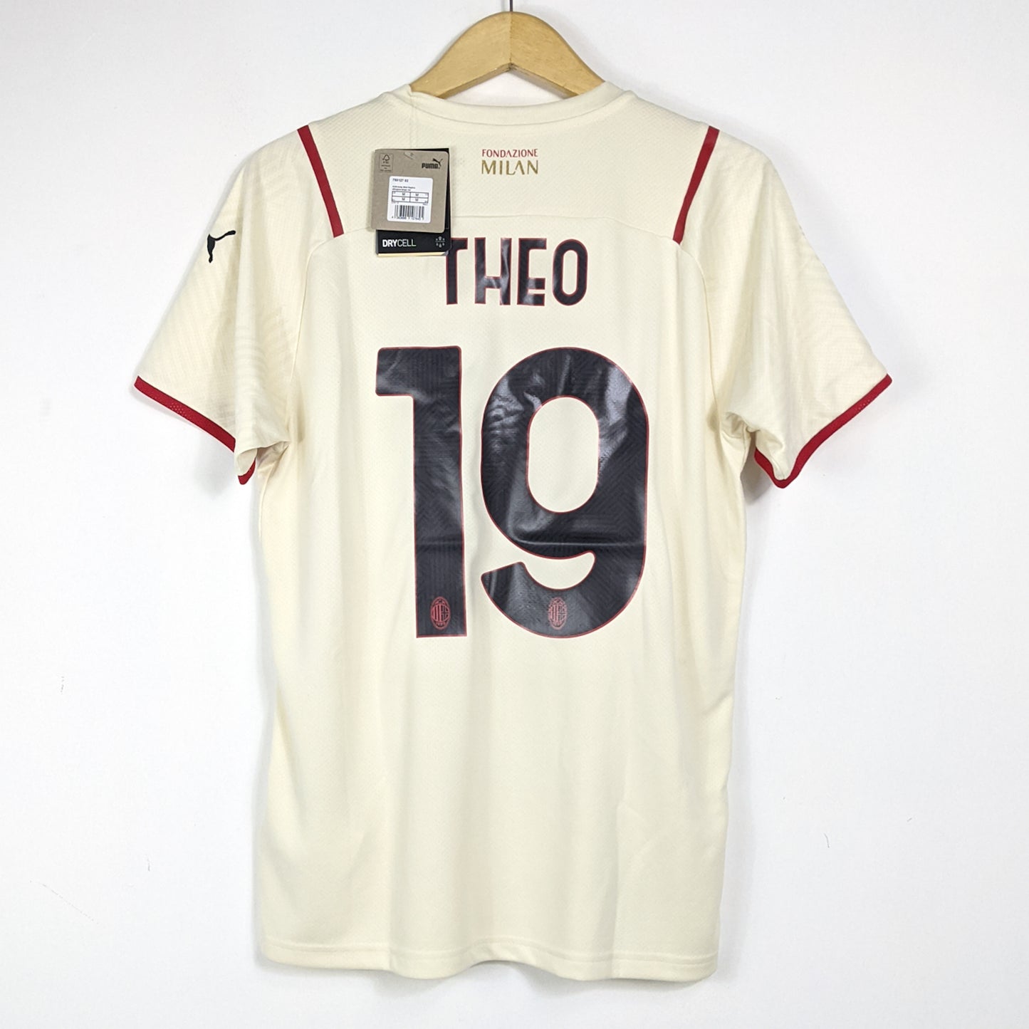 Authentic AC Milan 2021/22 Away - Theo #19 Size M (Bnwt)