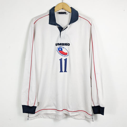 Original Chile 2000/02 Away - Salas #11 Size L (Long Sleeve)