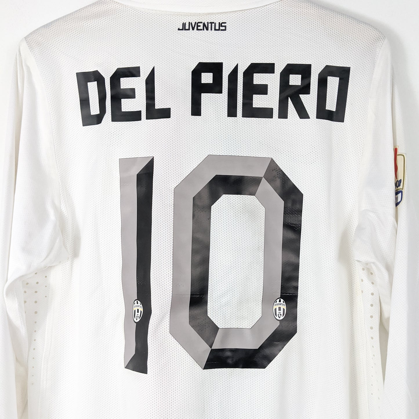 Authentic Juventus 2010/11 Away - Del Piero #10 Size L (Player Issue) (Long Sleeve) (Tim Cup)