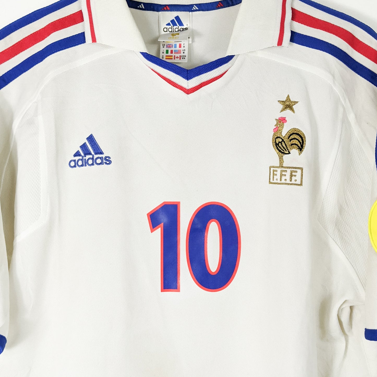 Authentic France 2000 Away - Zidane #10 Size M
