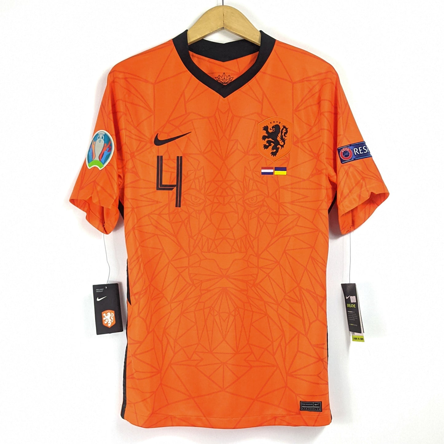 Authentic Netherland 2021 Home - Virgil #4 Size M (Bnwt) (Mdt)