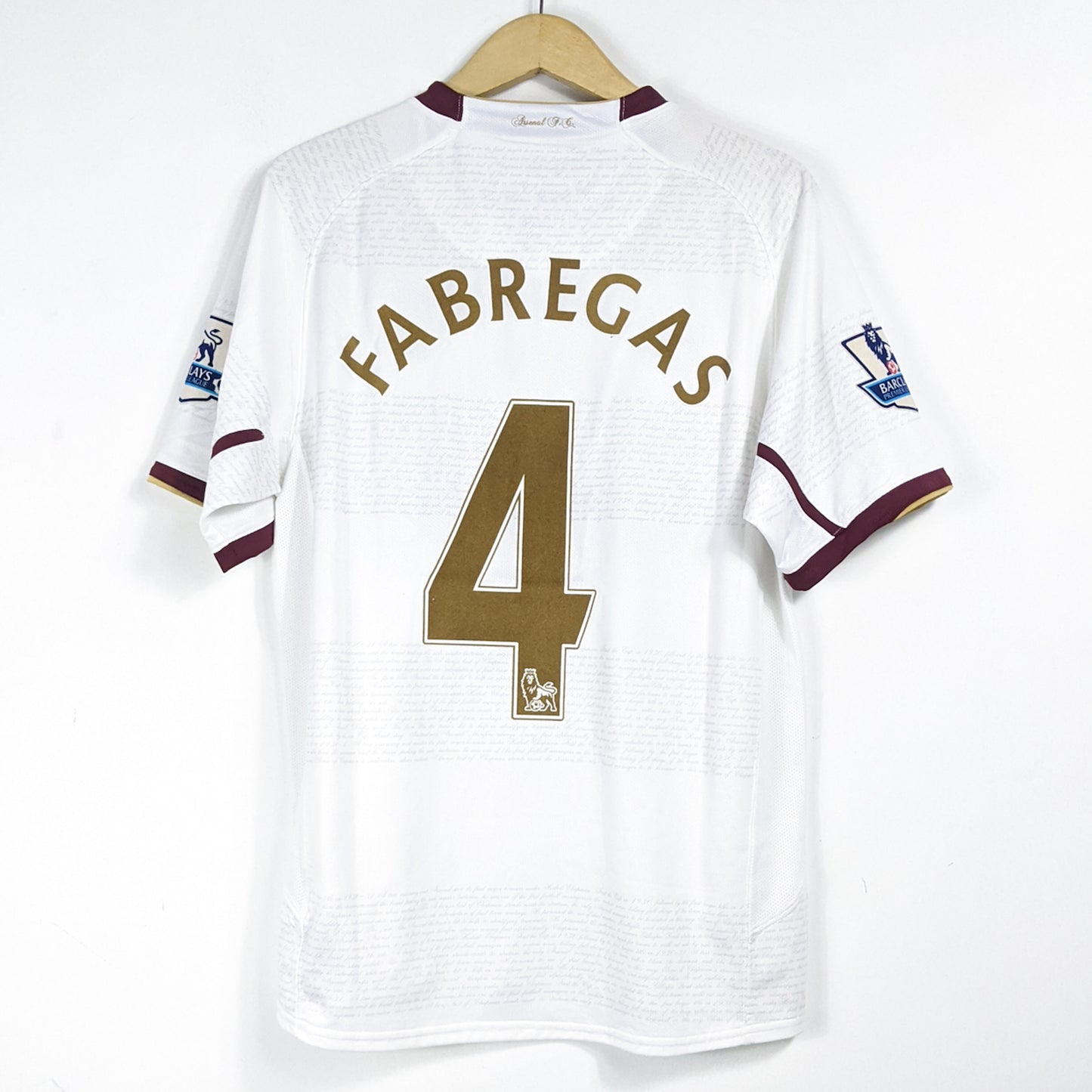 Authentic Arsenal 2007/08 Away - Fabregas #4 Size M