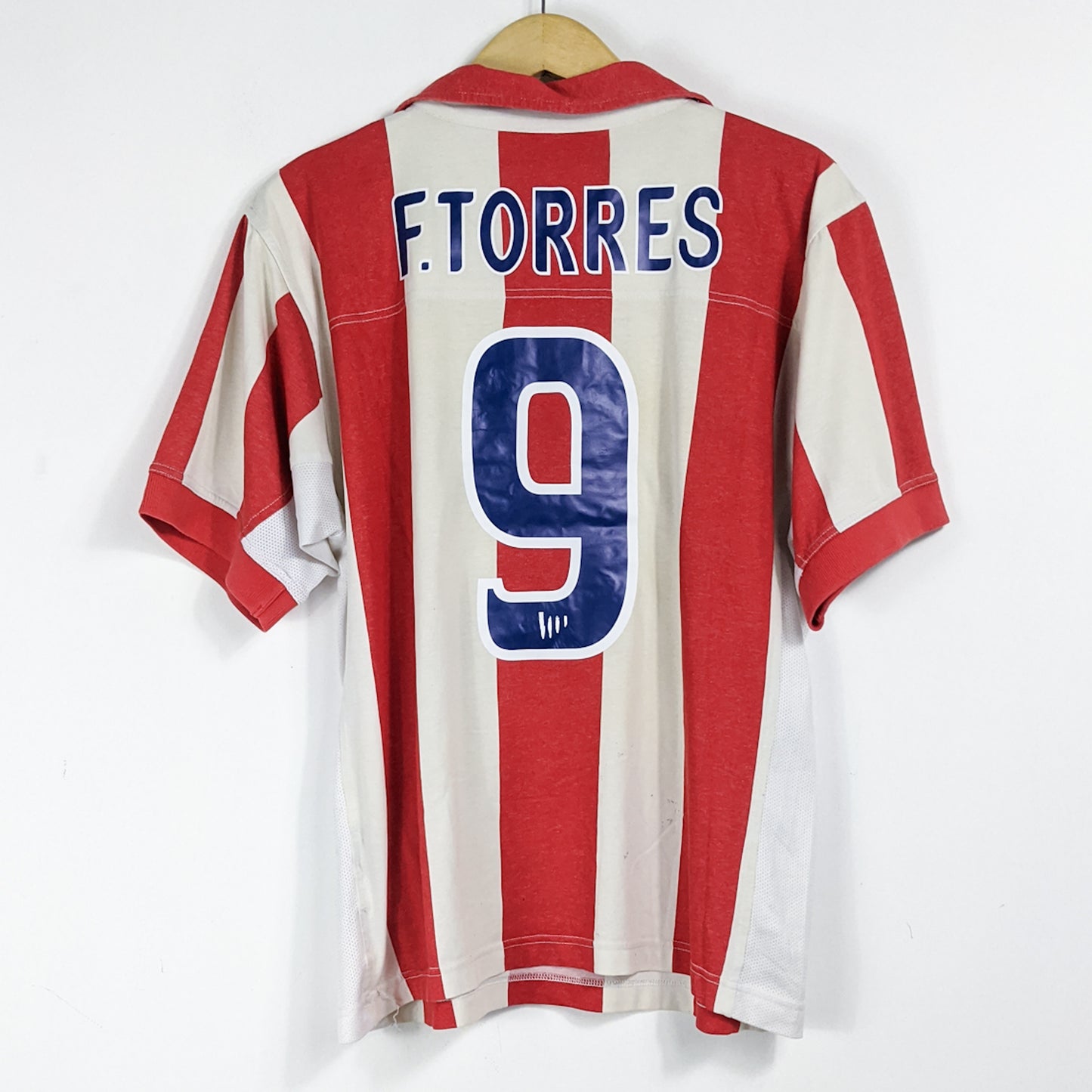 Authentic Atletico Madrid 2003/04 Home Centenary - Torres #9 Size M