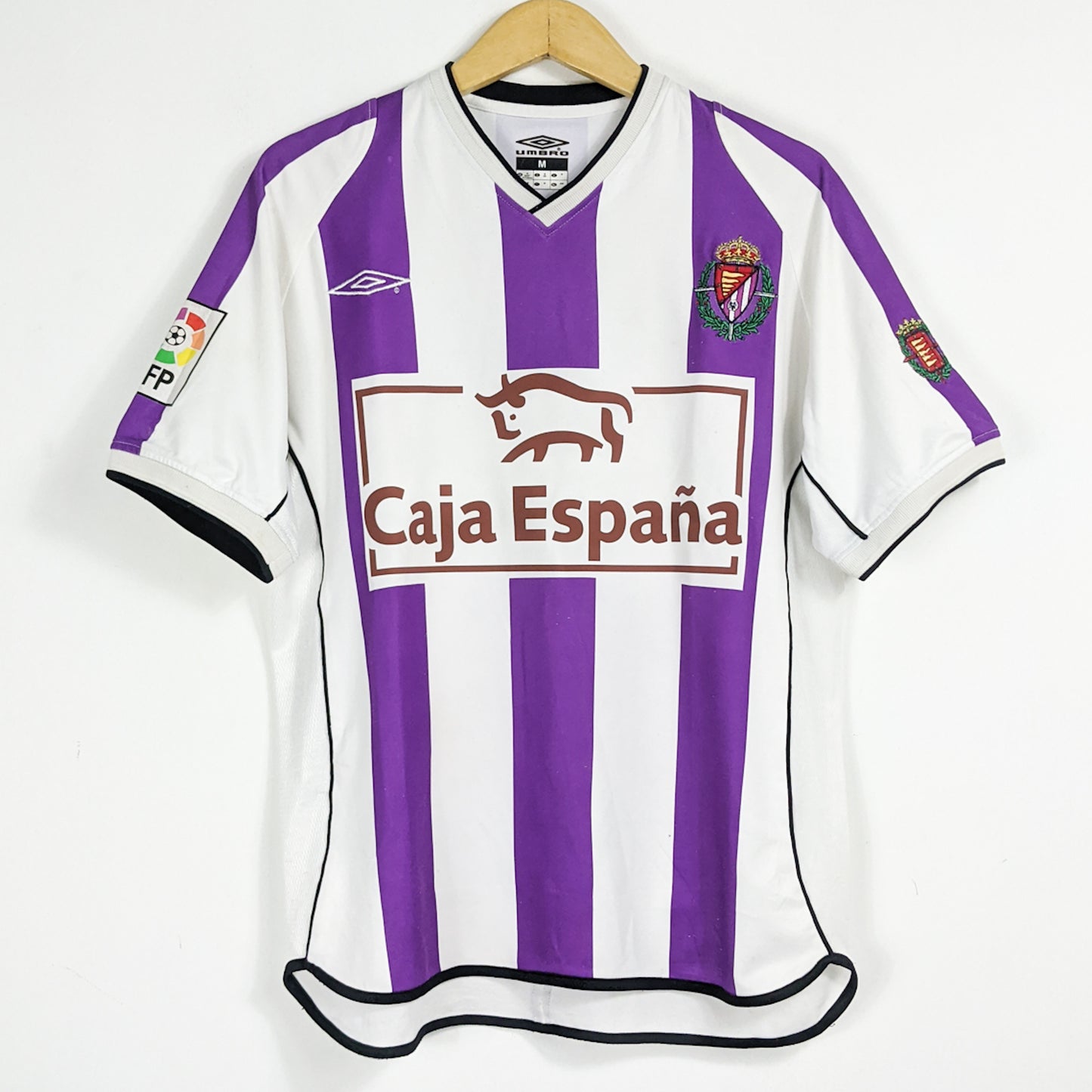 Authentic Real Valladolid 2001/02 Home - Luis Garcia #17 Size M
