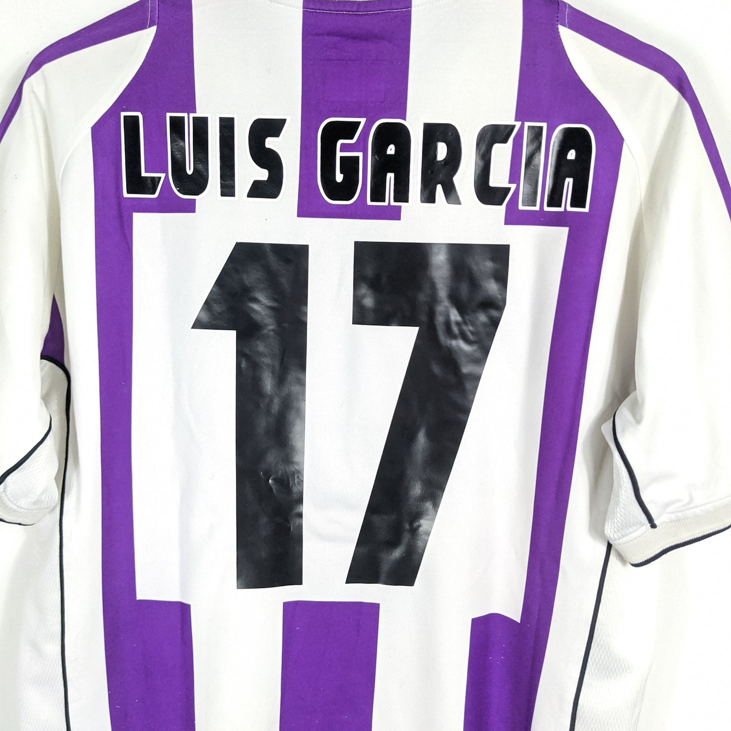 Authentic Real Valladolid 2001/02 Home - Luis Garcia #17 Size M