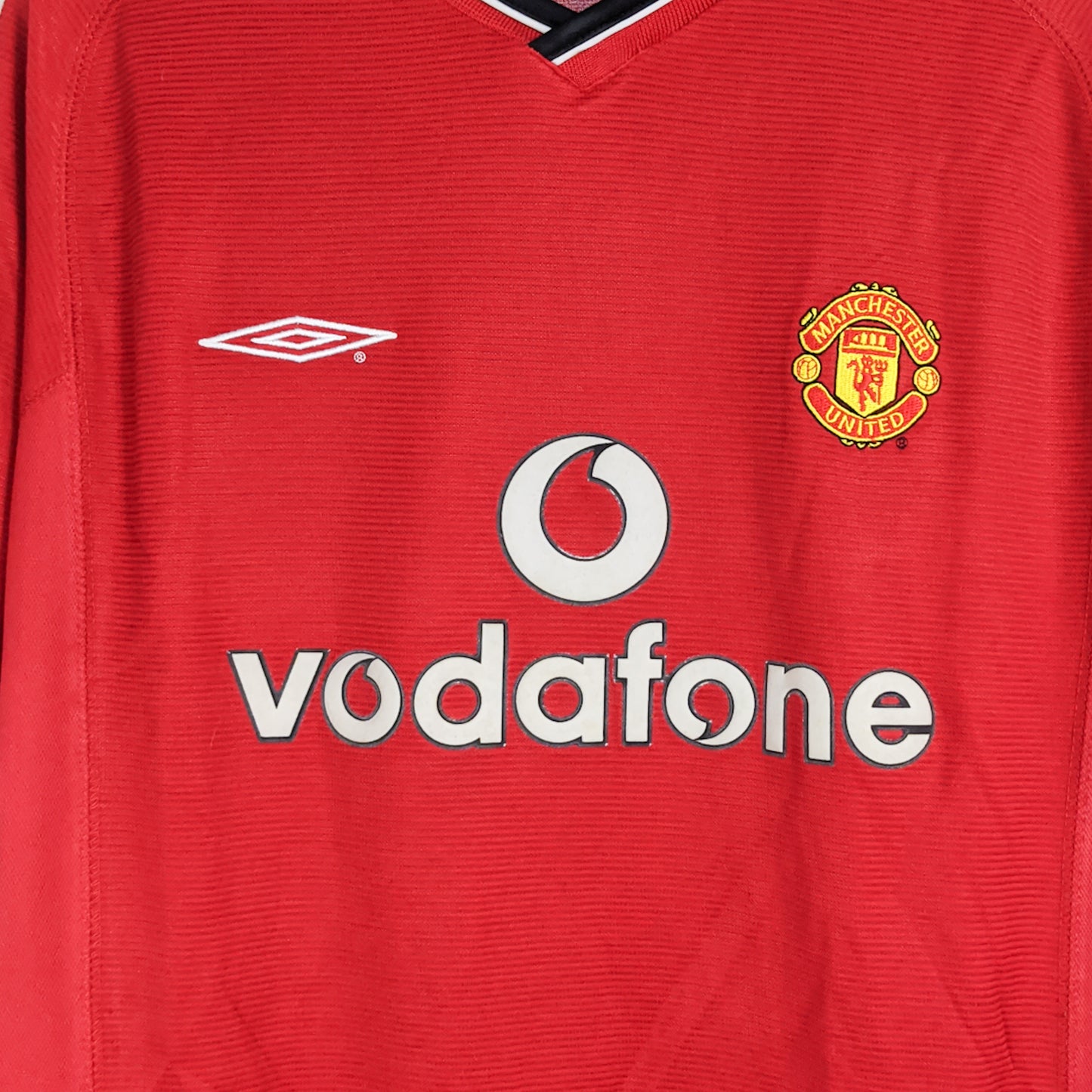 Authentic Manchester United 2000/02 Home - Beckham #7 Size L