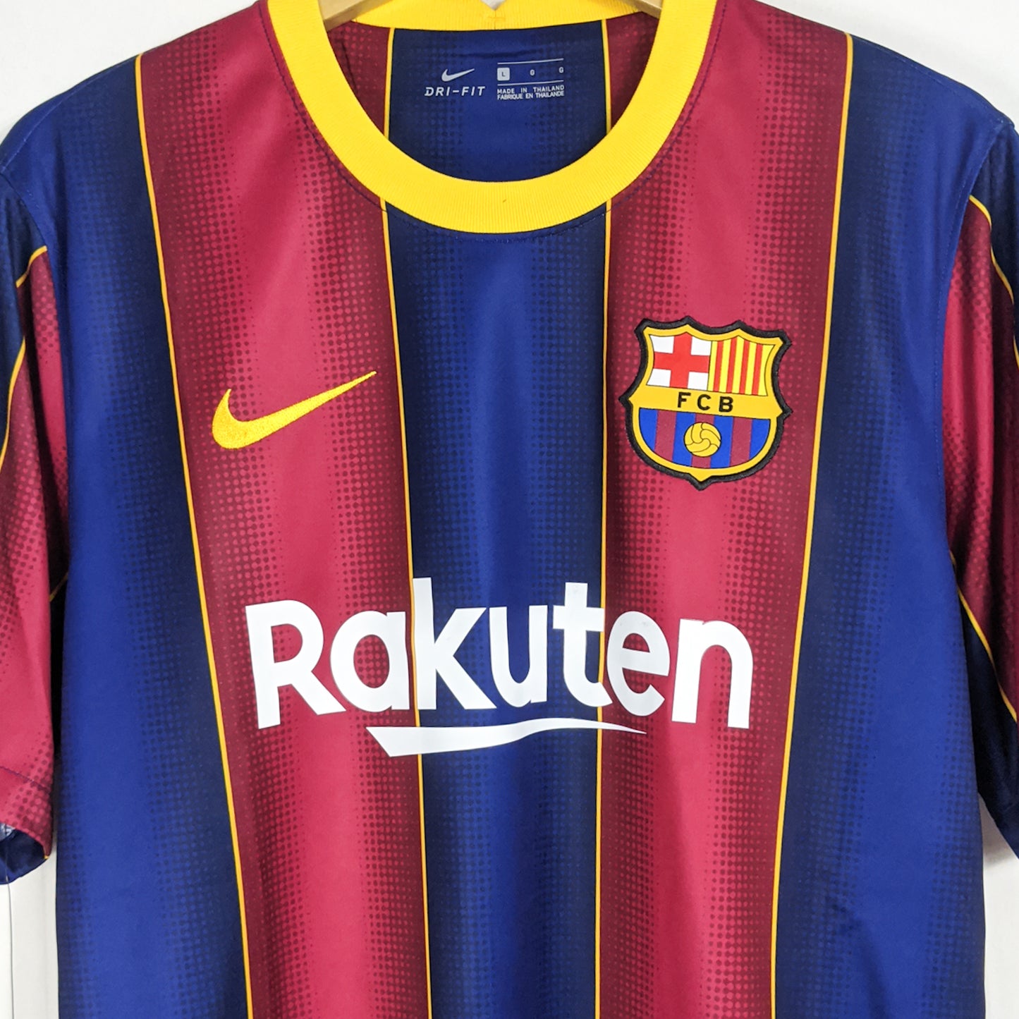 Authentic Barcelona 2020/21 Home - Messi #10 Size L (Bnwt)