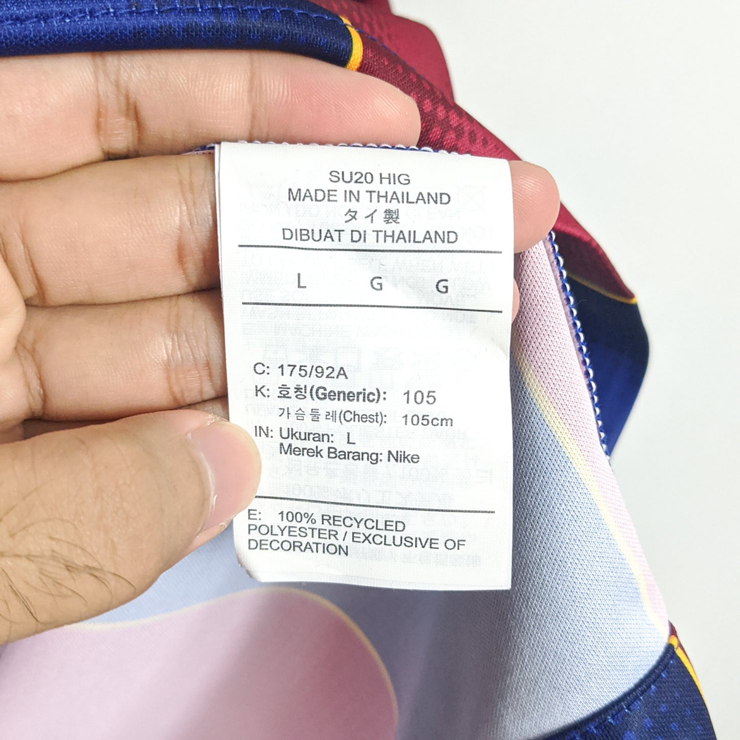 Authentic Barcelona 2020/21 Home - Messi #10 Size L (Bnwt)