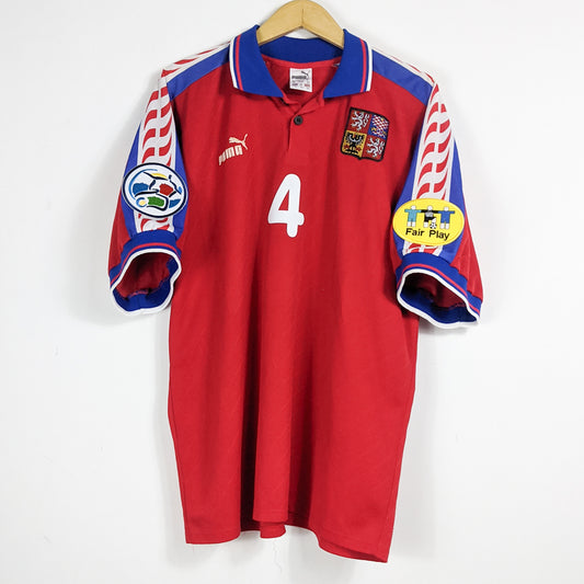 Original Czech Republic 1996 Home - Nedved #4 Size XL