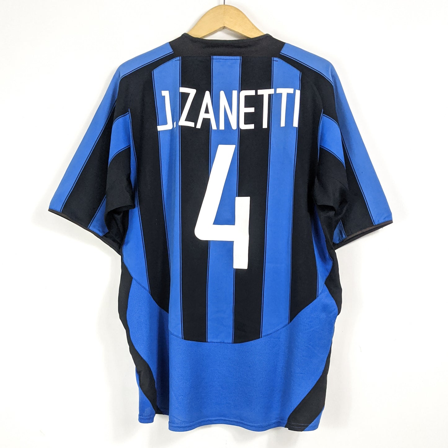 Authentic Inter 2003/04 Home - J.Zanetti #4 Size L