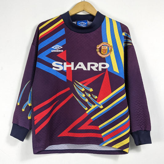 Original Manchester United 1992/93 Goalkeeper - Peter Schmeichel #1 Size S (Long Sleeve)