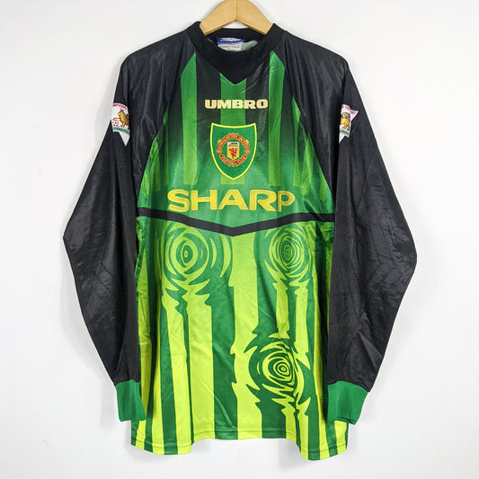 Original Manchester United 1997/98 GK - Schmeichel #1 Size L (Long Sleeve)