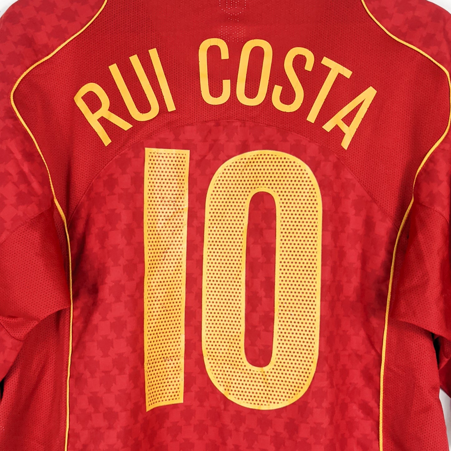 Authentic Portugal 2004 Home - Rui Costa #10 Size XL