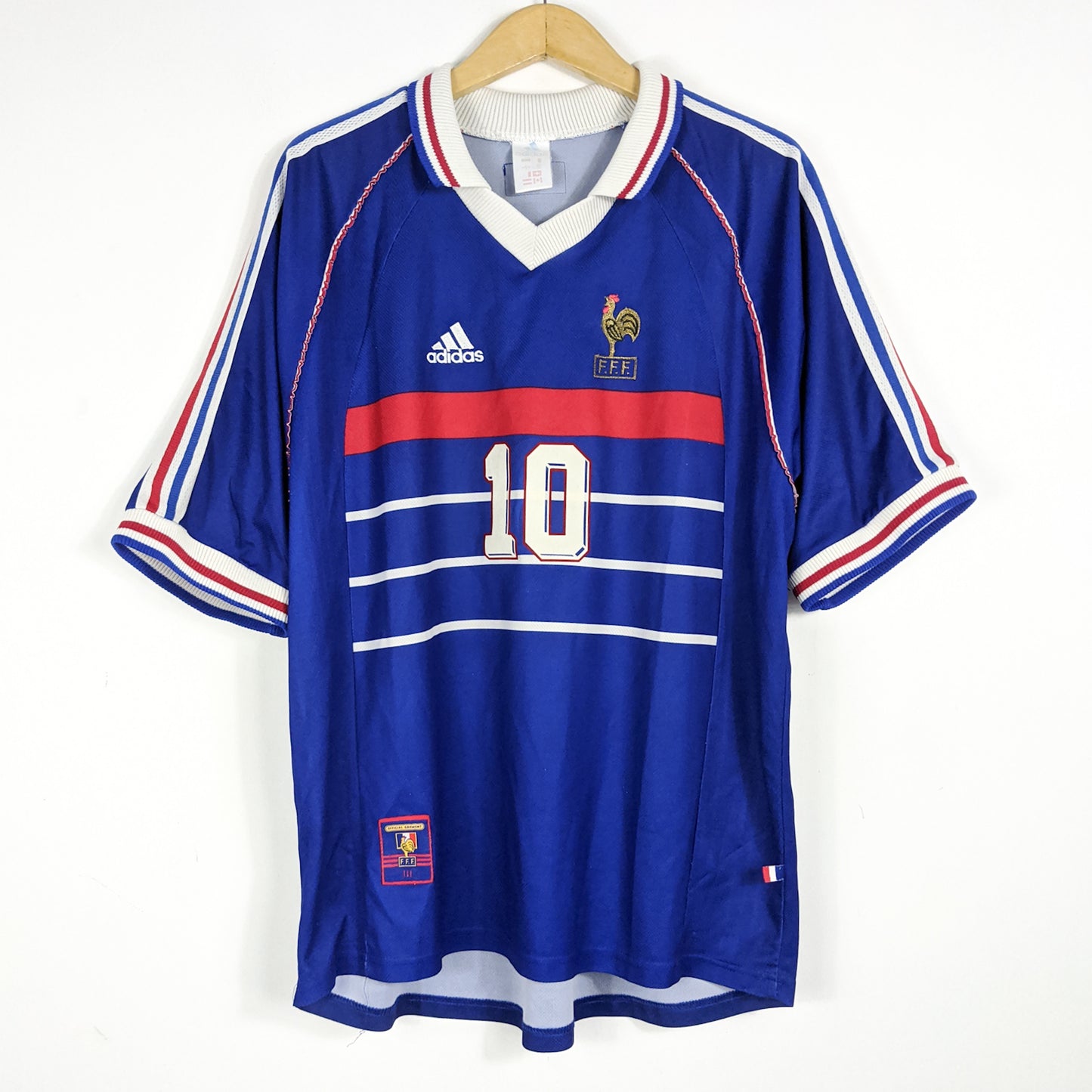 Authentic France 1998 Home - Zidane #10 Size XL