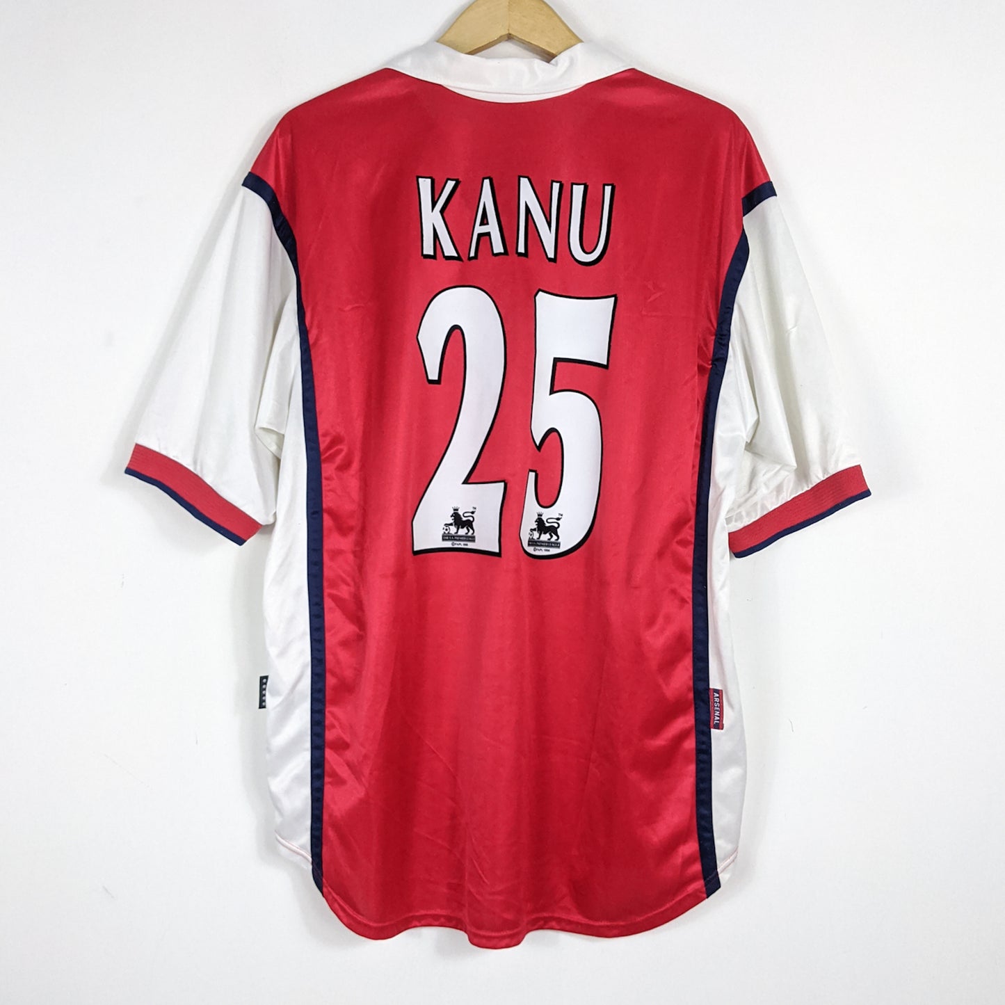 Authentic Arsenal 1999/00 Home - Kanu #25 Size XL