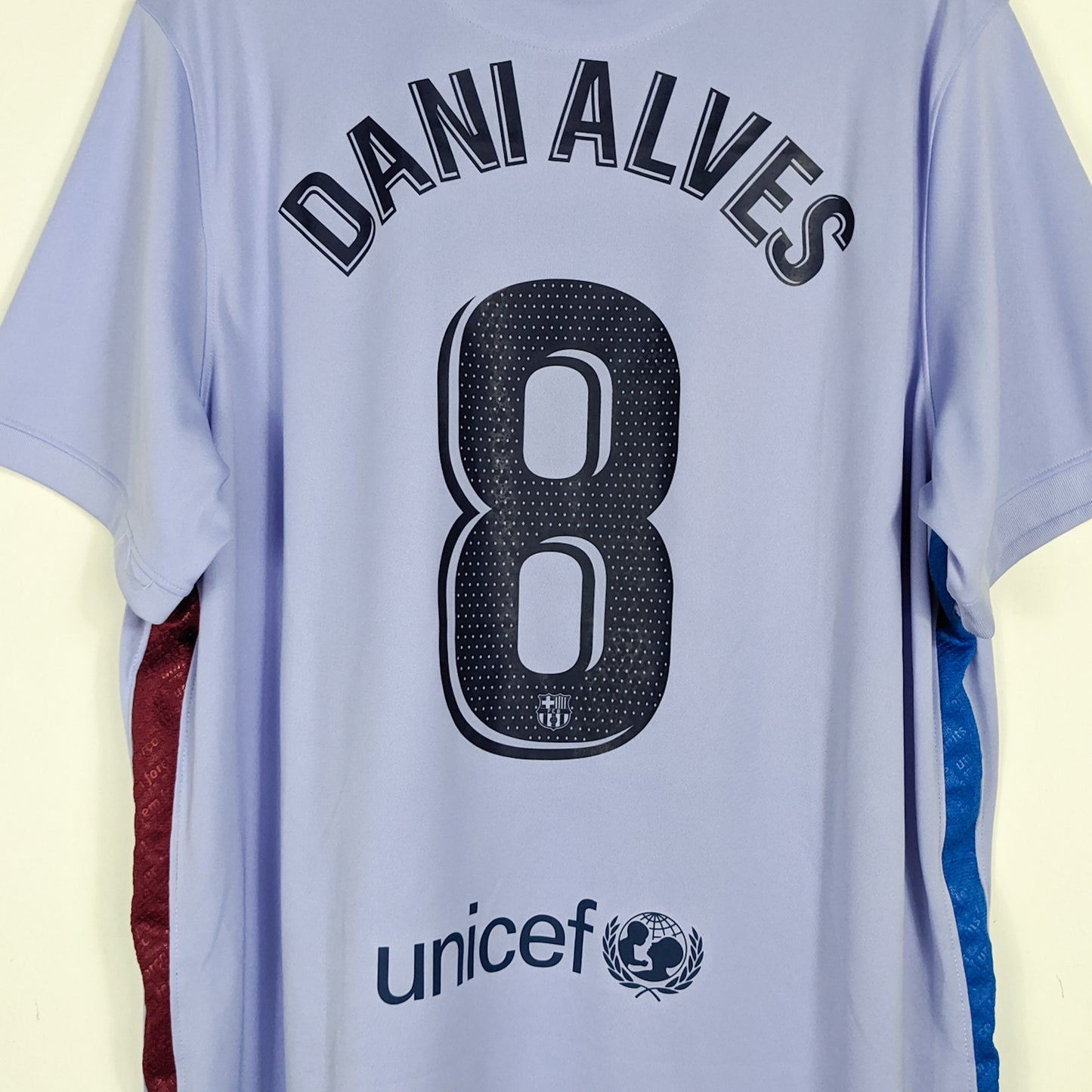 Authentic Barcelona 2021/22 Away - Dani Alves #8 Size XXL