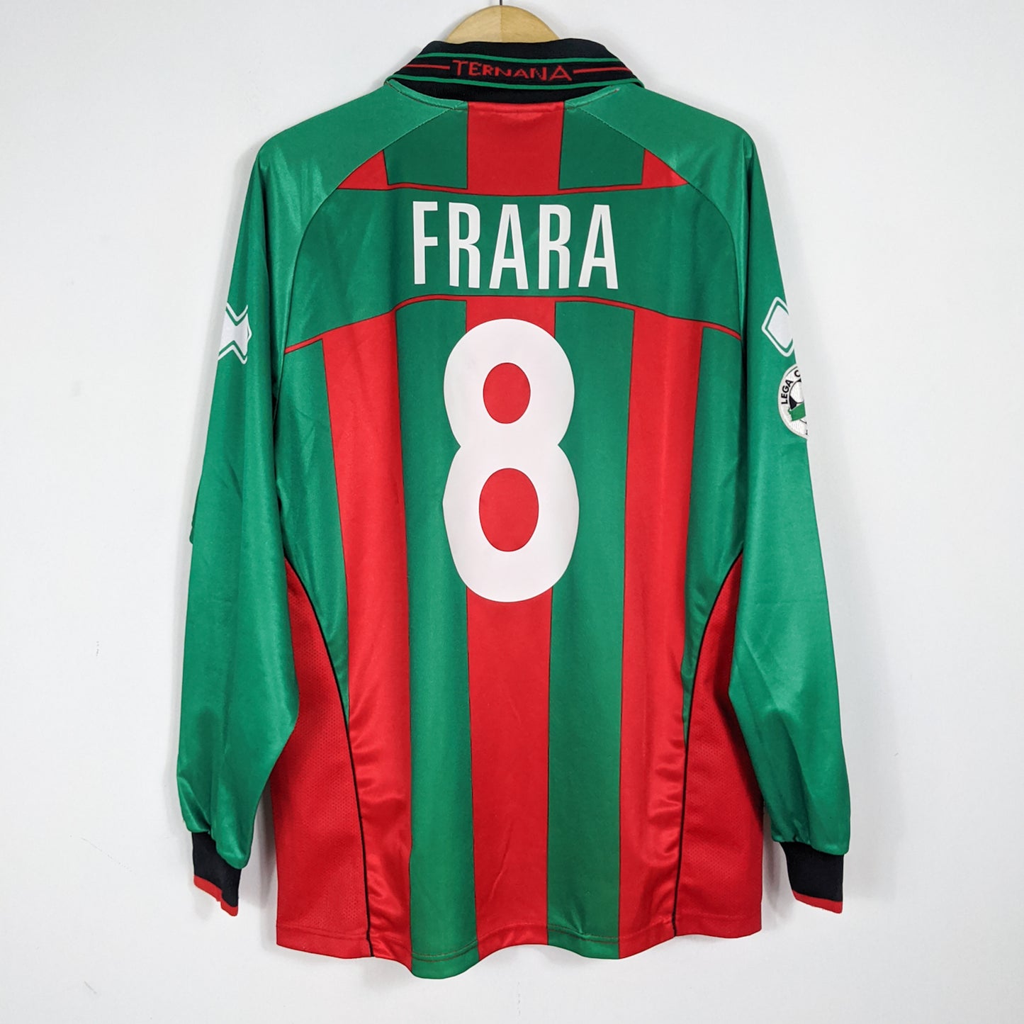 Authentic Ternana 2003/04 Home - Frara #8 Size L (Long Sleeve)