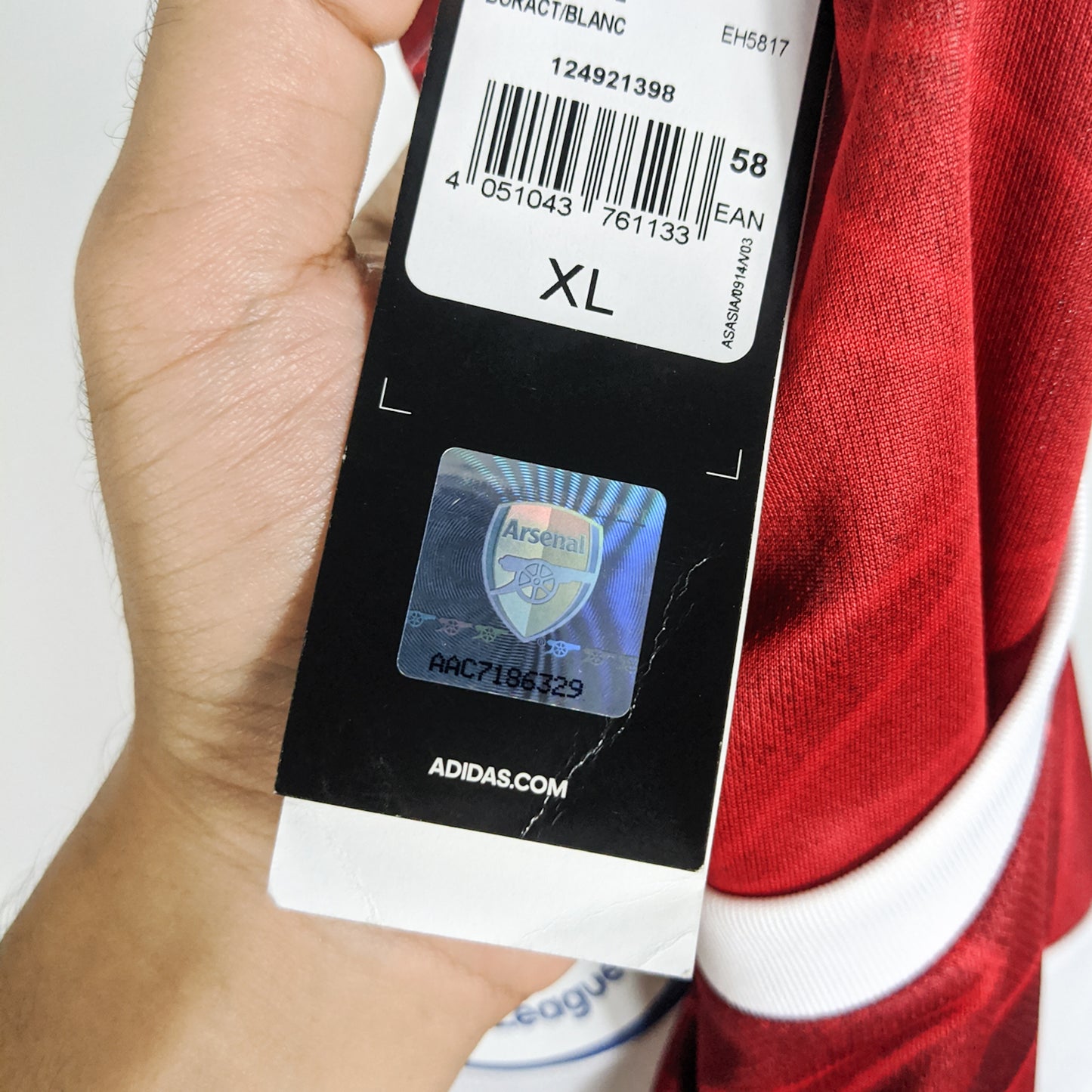 Authentic Arsenal 2020/21 Home - Odegaard #11 Size XL (Bnwt)