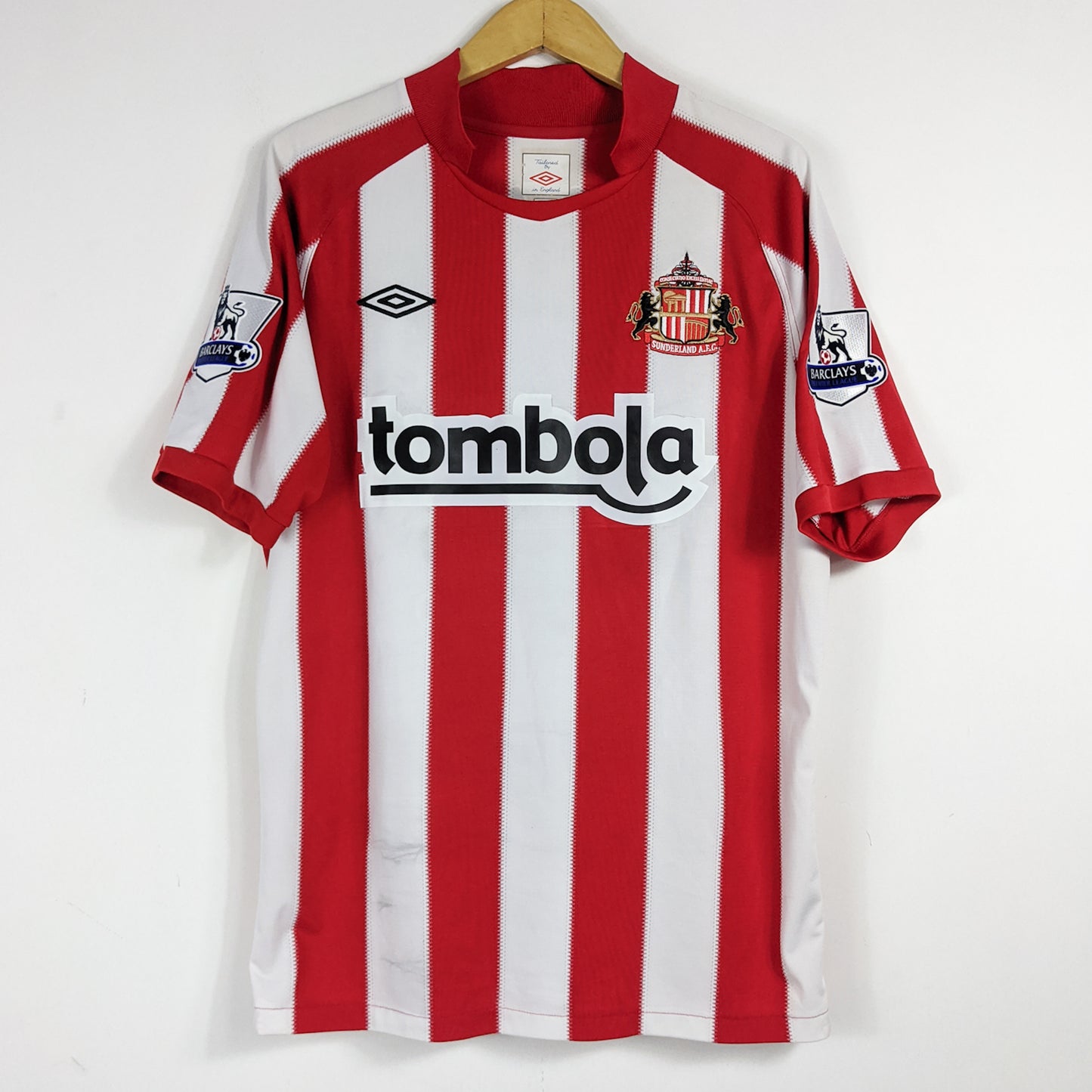 Authentic Sunderland 2010/11 Home - Malbranque #8 Size L
