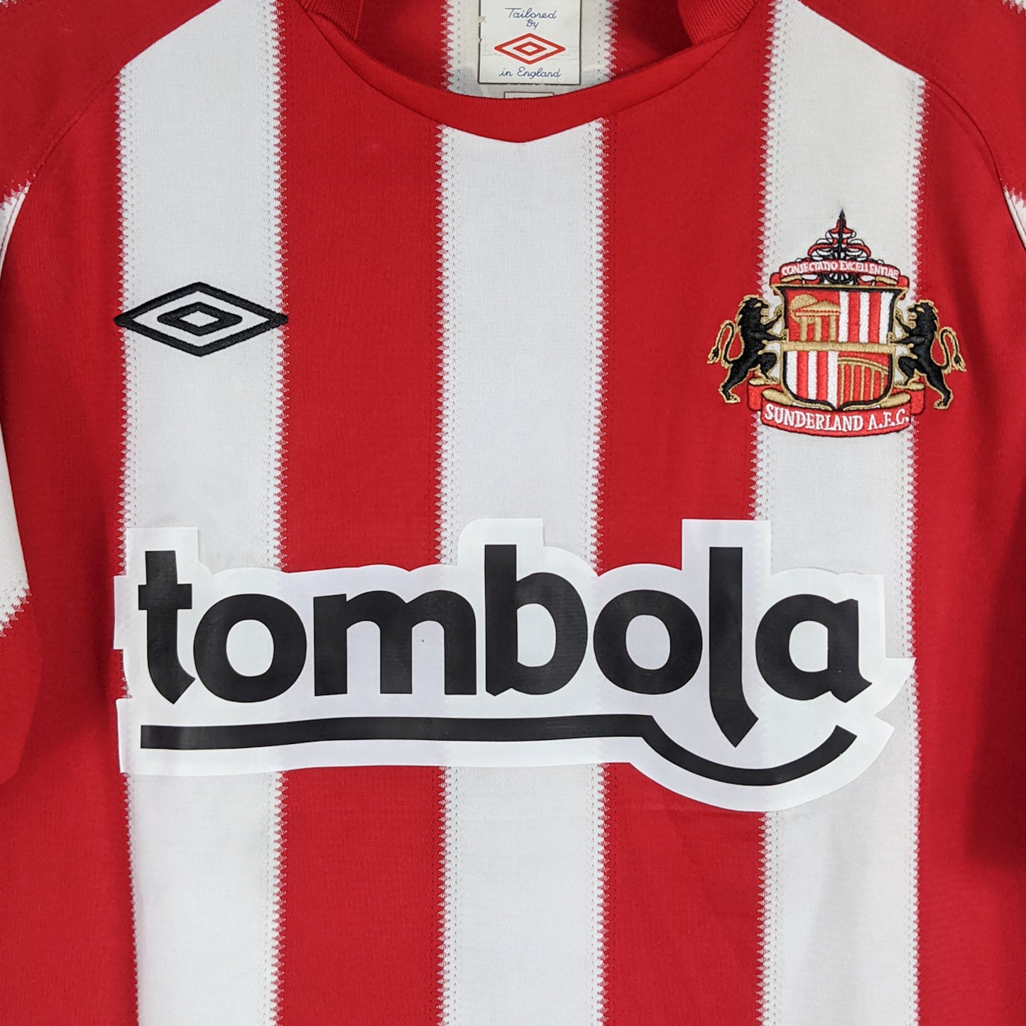 Authentic Sunderland 2010/11 Home - Malbranque #8 Size L