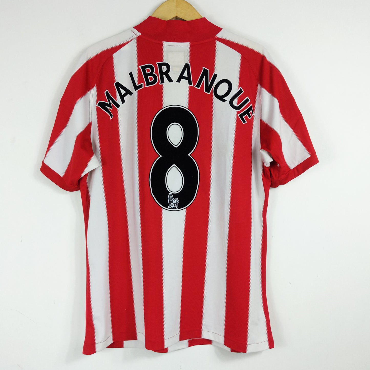 Authentic Sunderland 2010/11 Home - Malbranque #8 Size L