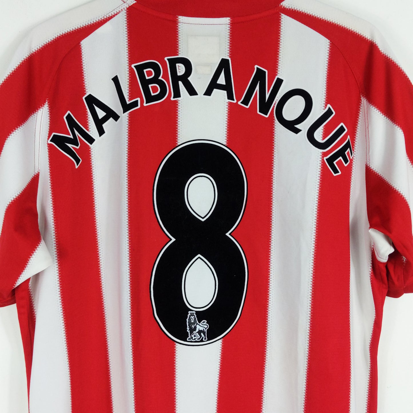 Authentic Sunderland 2010/11 Home - Malbranque #8 Size L