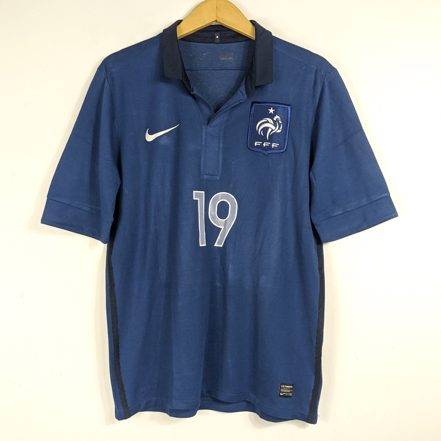 Authentic France 2011 Home - Pogba #19 Size M