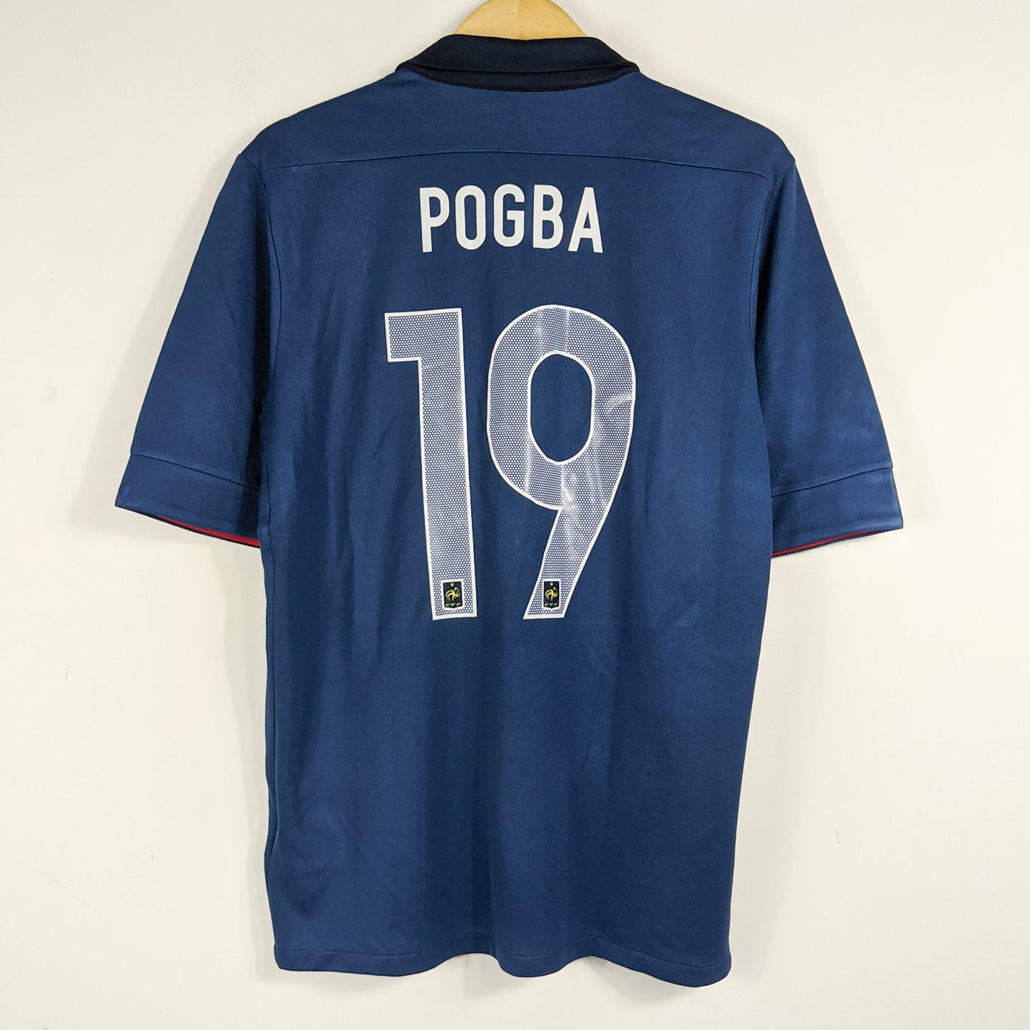 Authentic France 2011 Home - Pogba #19 Size M