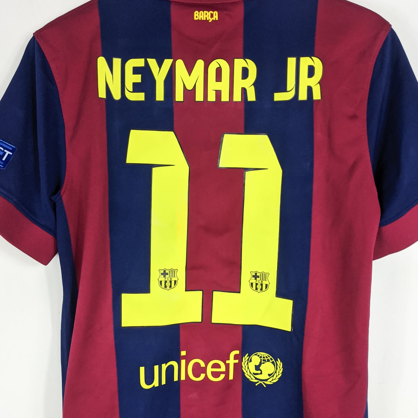 Authentic Barcelona 2014/15 Home - Neymar Jr #11 Size M (Mdt)