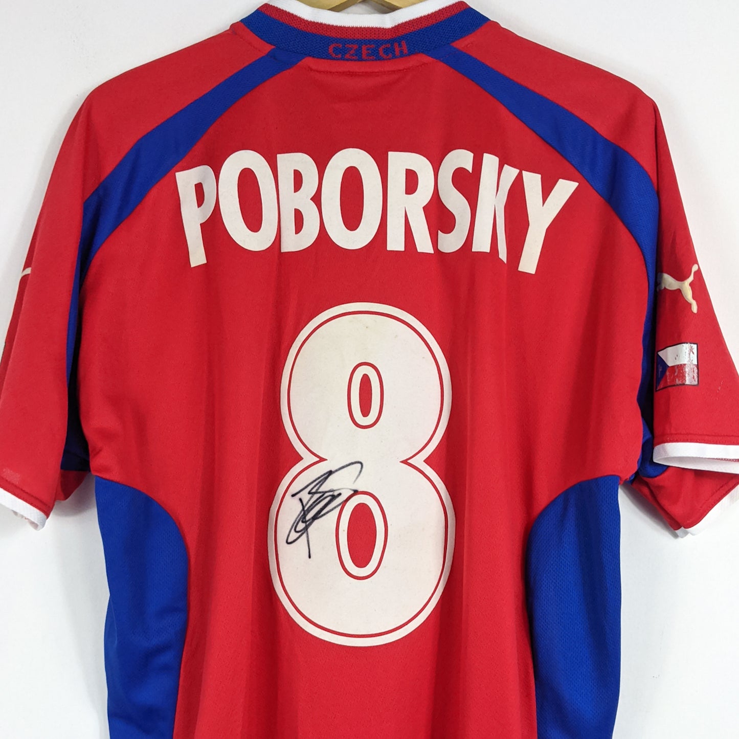 Authentic Czech 2000 Home - Poborsky #8 Size XL (With tags)