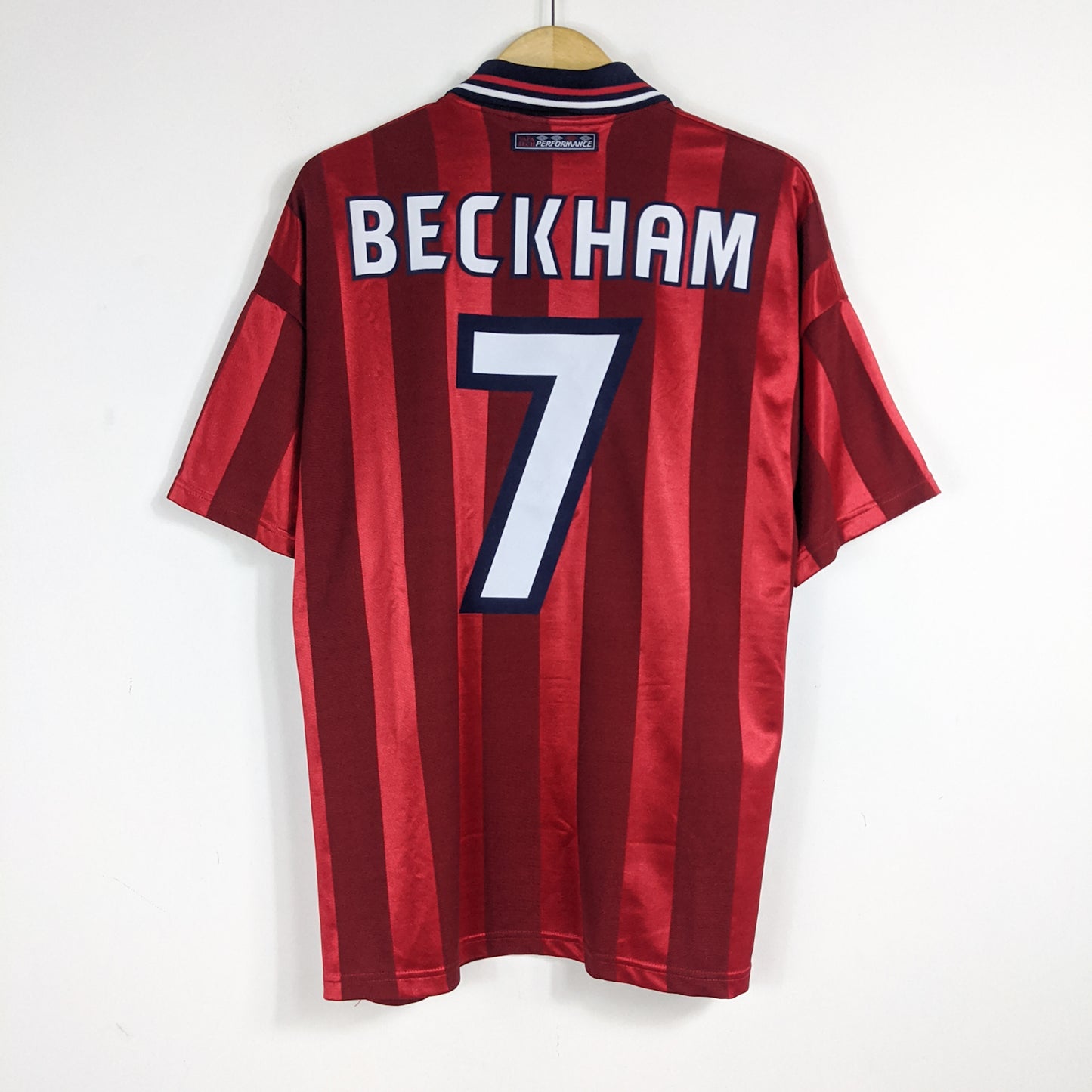 Authentic England 1998 Away - Beckham #7 Size L