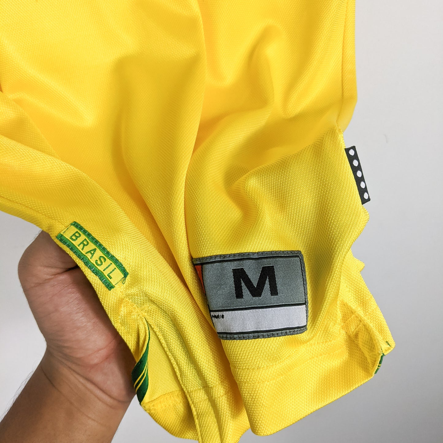 Authentic Brazil 1998 Home - Ronaldo #9 Size M