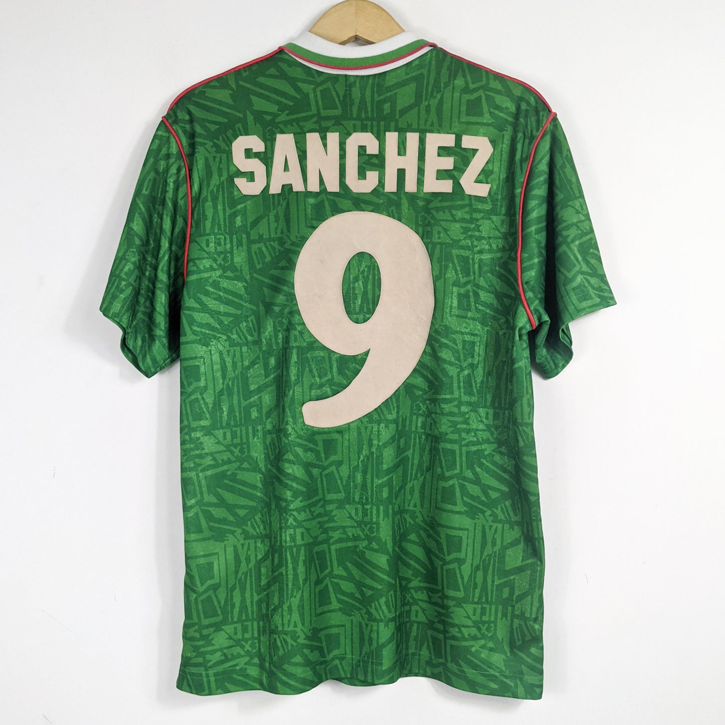 Authentic Mexico 1993 Home - Hugo Sanchez #9 Size M