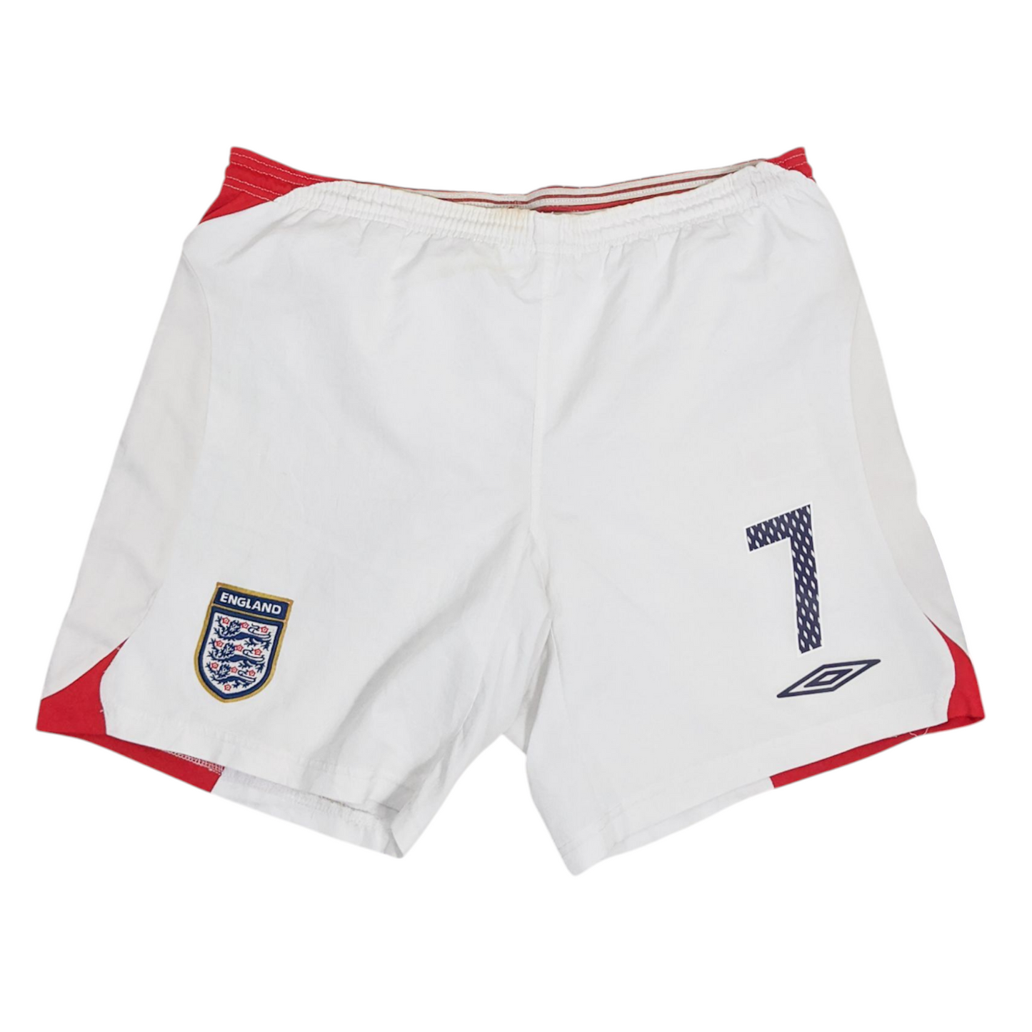 Authentic England 2006/08 Away - Beckham #7 Size L (With short) (Ls)