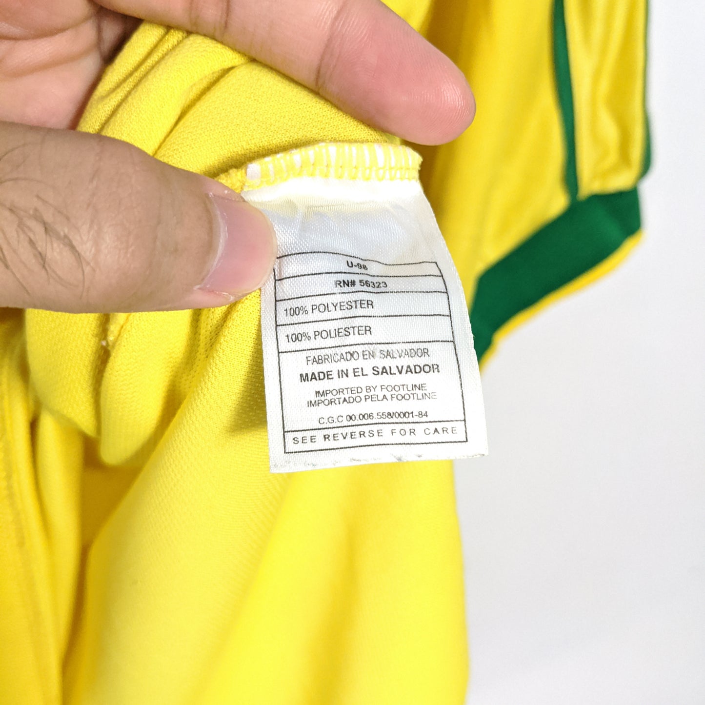 Authentic Brazil 1998 Home - Ronaldo #9 Size L