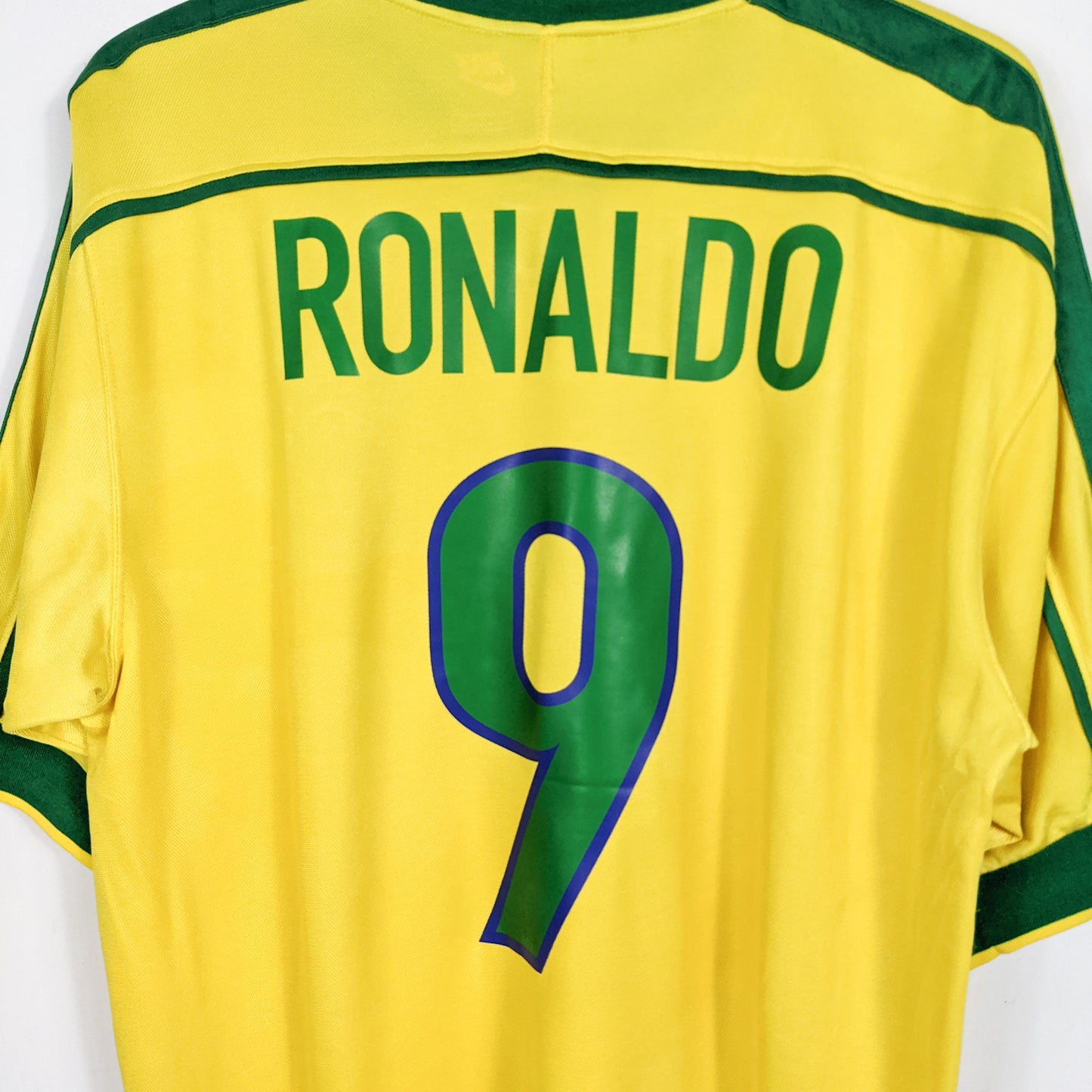 Authentic Brazil 1998 Home - Ronaldo #9 Size L