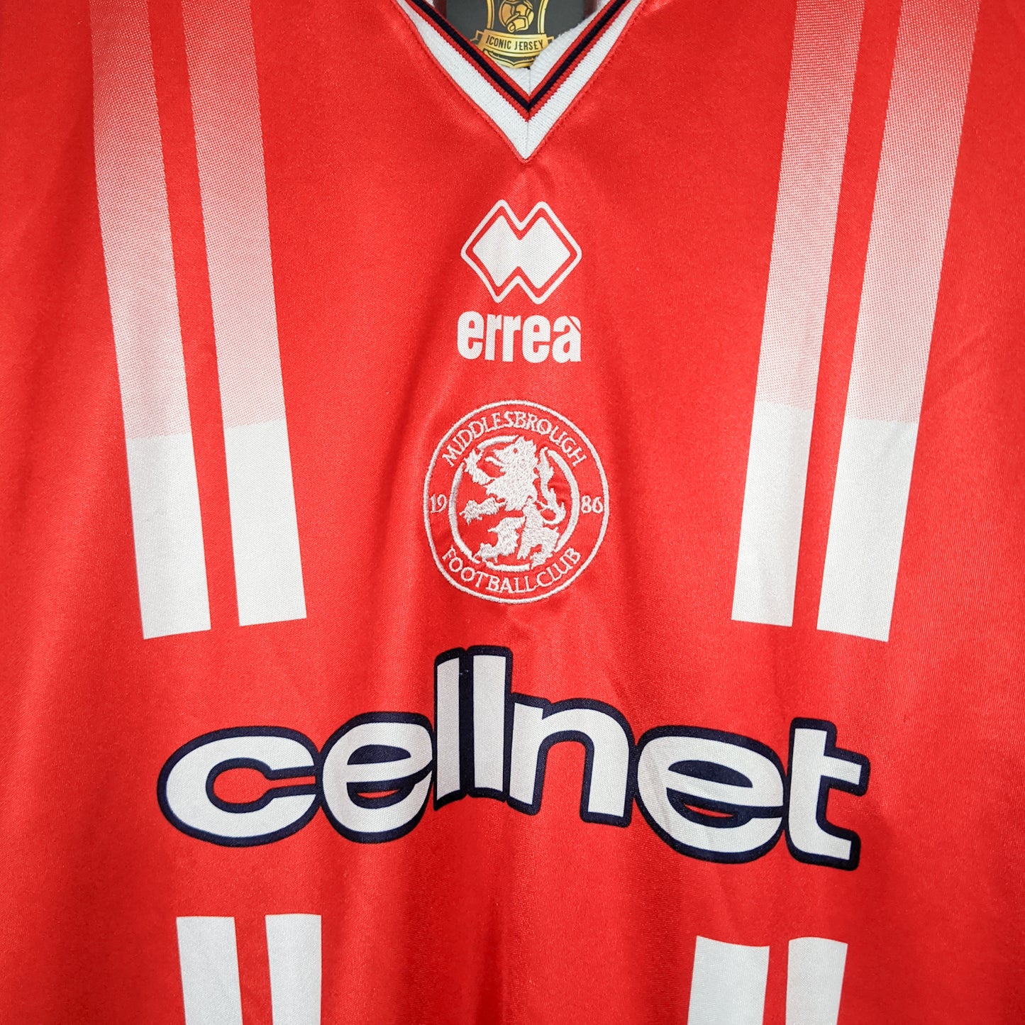 Authentic Middlesbrough 1998/99 Home - Gascoigne #8 Size L
