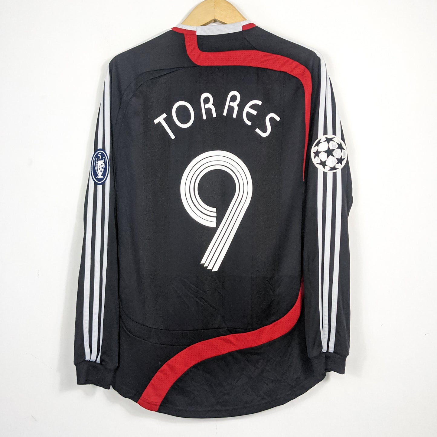 Authentic Liverpool 2007/08 Third - Torres #9 Size M (Long Sleeve)